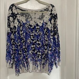 Cato Black and White Abstract sweater